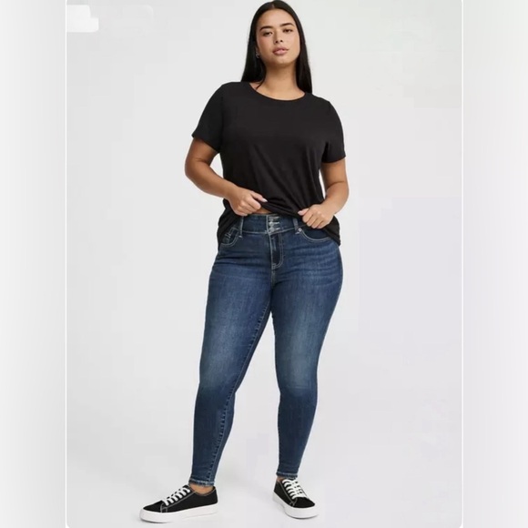 torrid Denim - Torrid Dark Blue Jeggings Jeans SZ:16R